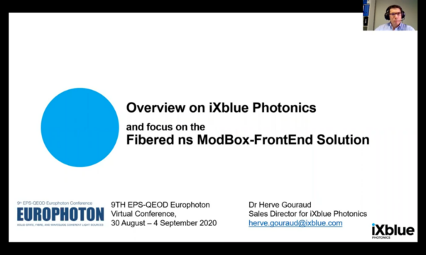 Europhoton Overview on iXblue Photonics and Focus on ModBox ns FrontEnd Solution